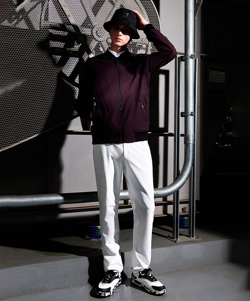 Men's FA Signature MA-1 Jacket - Burgundy