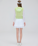 Women's Layered Pleats Skirt - White
