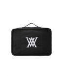 Unisex Fabric Mix Boston Bag - Black