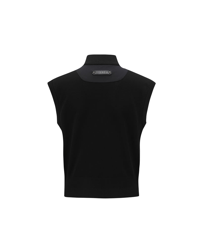 ANEW Golf Women's Sp Hybrid Knit Vest - Black