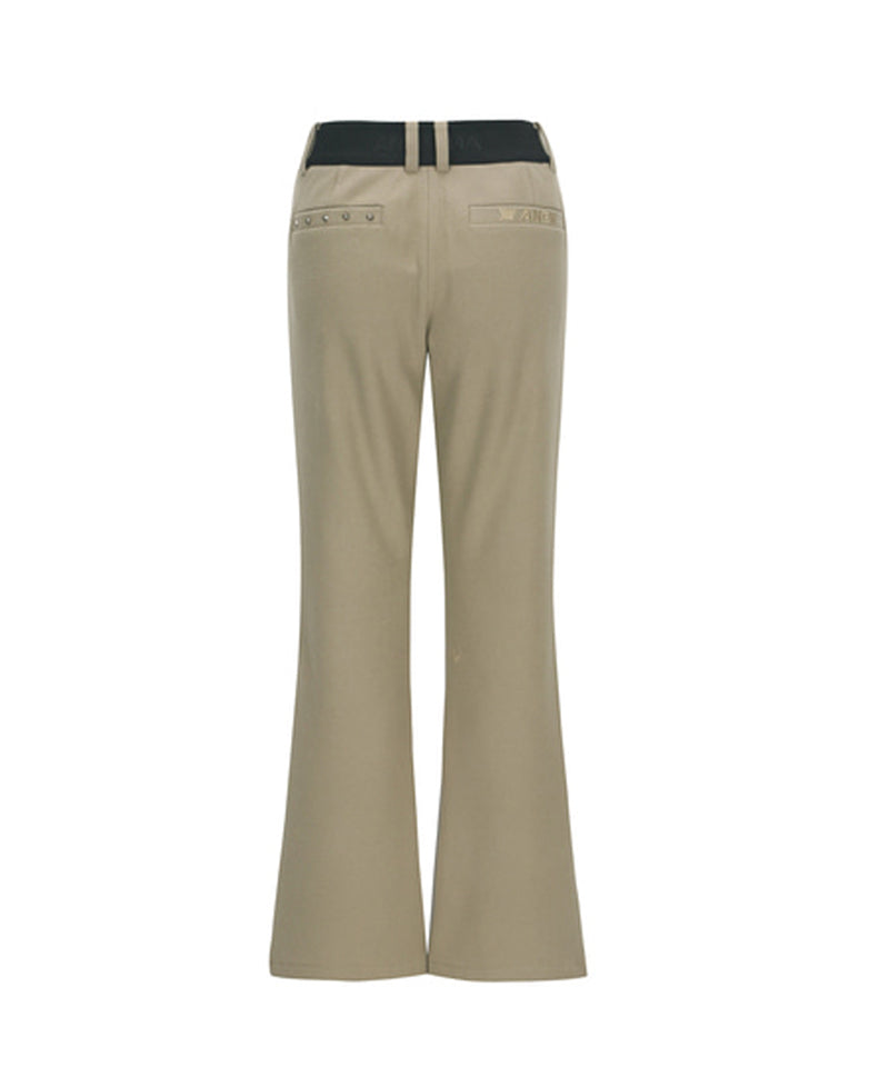 ANEW GOLF Women's Essentials Fleece Boots Cut Long Pants  - Beige