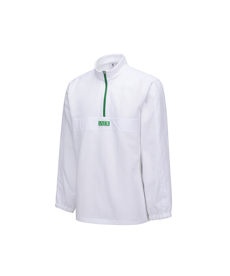 Men's Logo Point Anorak - White