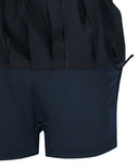 Women's Half Pleats Points SQ - Dark Navy