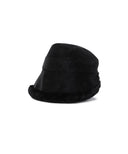 Women's Fur Bucket Hat - Black