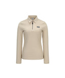[Legacy Sale] ANEW Golf Women's Woven Mixed Collar L/TS - Light Beige