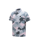 ANEW GOLF Men's SM Wave Pattern Short T-Shirt - Light Pink