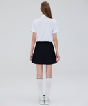 Women's Jacquard Pants Skirt - Black