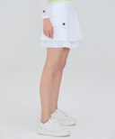 Women's Layered Pleats Skirt - White