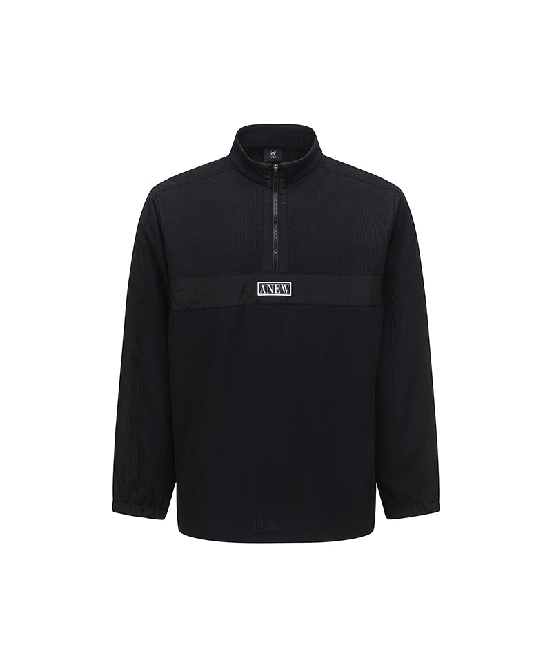 Men's Logo Point Anorak - Black