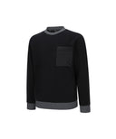 ANEW Golf Men's Quilting Logo Point MTM - Black