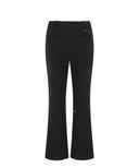 Women's Slit Boot Cut Pants - Black