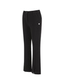 Women's Slit Boot Cut Pants - Black