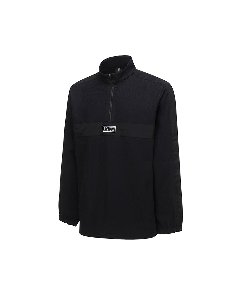 Men's Logo Point Anorak - Black