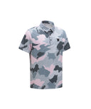 ANEW GOLF Men's SM Wave Pattern Short T-Shirt - Light Pink