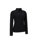 ANEW Golf Women's Knit Collar Long T-Shirt - Black