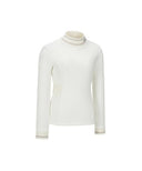 ANEW Golf Women's Winter High Neck Long T-Shirt - Ivory