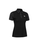 ANEW Golf Women's SM Textured Hybrid Short T-Shirt - Black