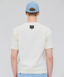 Men's Round Short Sleeve Sweater - Ivory