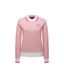 [Legacy Sale] Women's Logo Combination Pastel Sweater - Light Pink