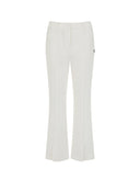 Women's Slit Boot Cut Pants - Ivory