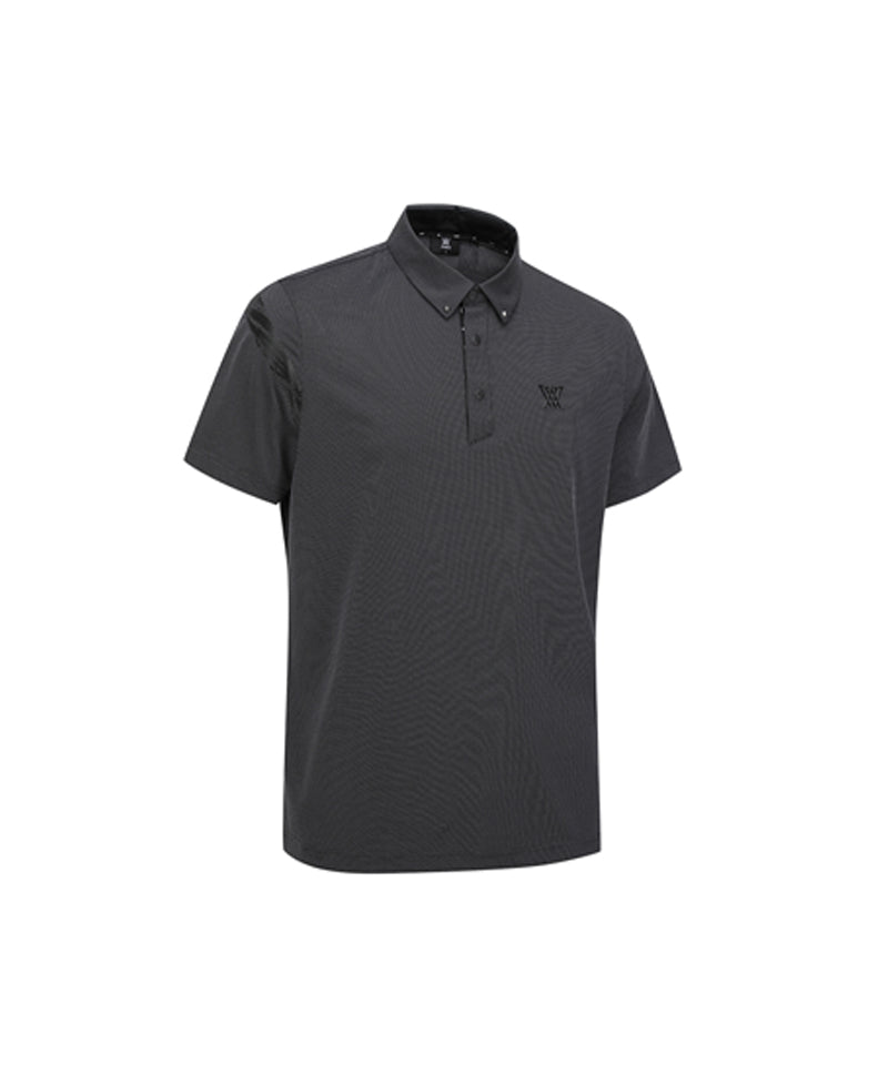 Anew Golf Men's SM Signature Logo Short T-Shirt - Melange Gray