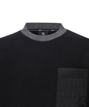 ANEW Golf Men's Quilting Logo Point MTM - Black