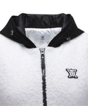 ANEW GOLF Women Hoodie Knit Zip-Up Vest - White