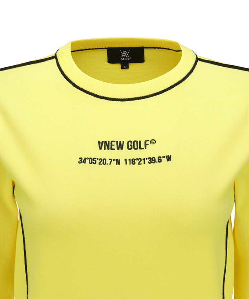 ANEW Golf Women's SP Essential Sweater - Yellow