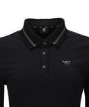 ANEW Golf Women's Knit Collar Long T-Shirt - Black