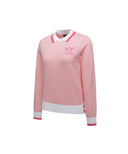 [Legacy Sale] Women's Logo Combination Pastel Sweater - Light Pink