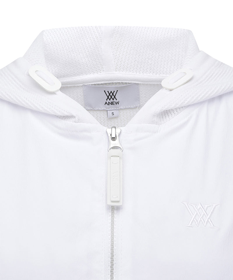 ANEW Golf Women's SM Hybrid Hoody Knit Vest - White