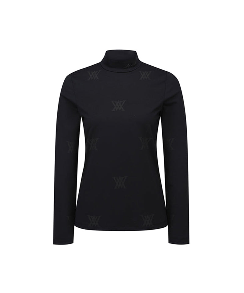 Women's Monogram Logo Baselayer - Black