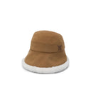 Women's Fur Bucket Hat - Camel
