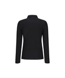 ANEW Golf Women's Woven Mixed Collar L/TS - Black