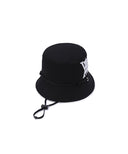 [Legacy Sale] Unisex Big Logo Applique Bucket Hat -  Black