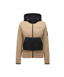 Women's Hybrid Hoodie Jacket - Beige