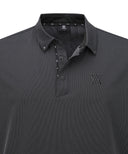 Anew Golf Men's SM Signature Logo Short T-Shirt - Melange Gray