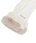 ANEW GOLF Women's  Furry Gloves - Ivory