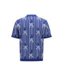 Men Rain Logo Short Sleeve Sweater - Royal Blue