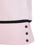 ANEW Golf Women's SM Mesh Patch Short Sleeve Sweater - Light Pink
