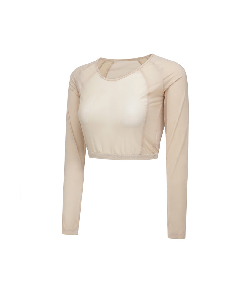 ANEW Golf Women's SM Bolero Base Layer - Light Beige