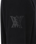 ANEW Golf Men's Quilting Logo Point MTM - Black