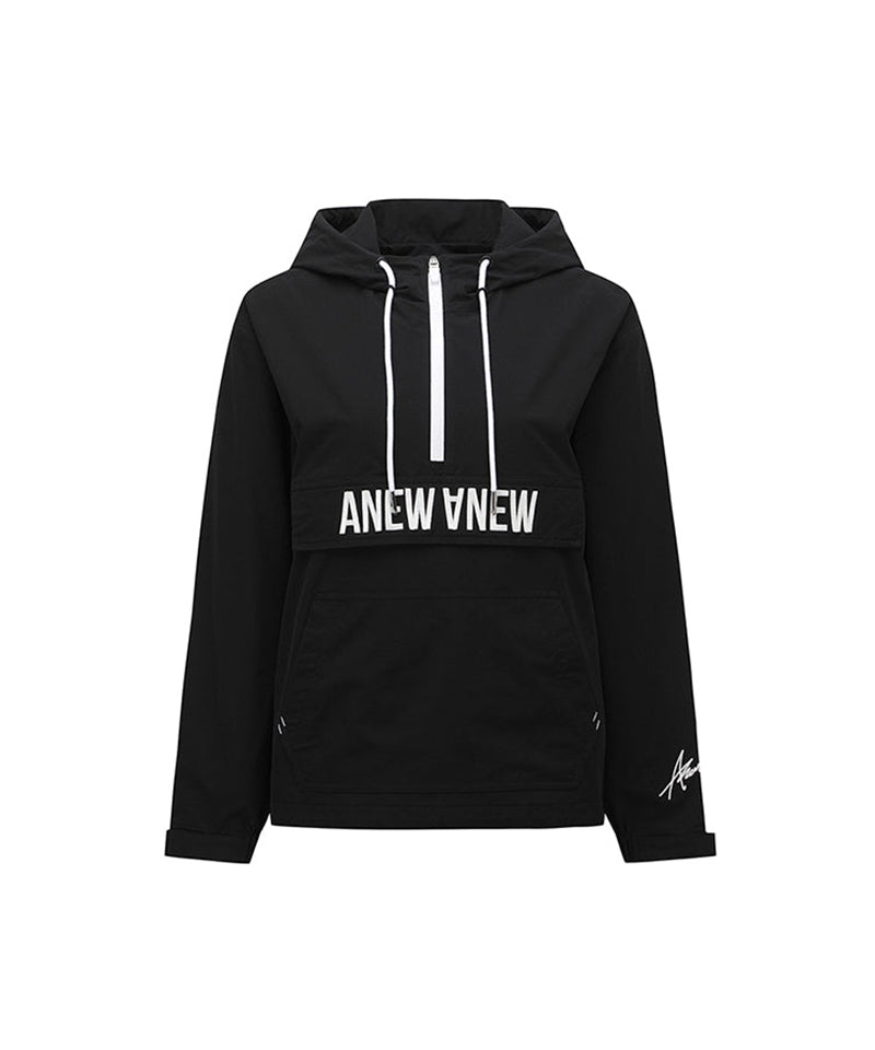 Uni Hoodie Anorak - Black