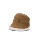 Women's Fur Bucket Hat - Camel