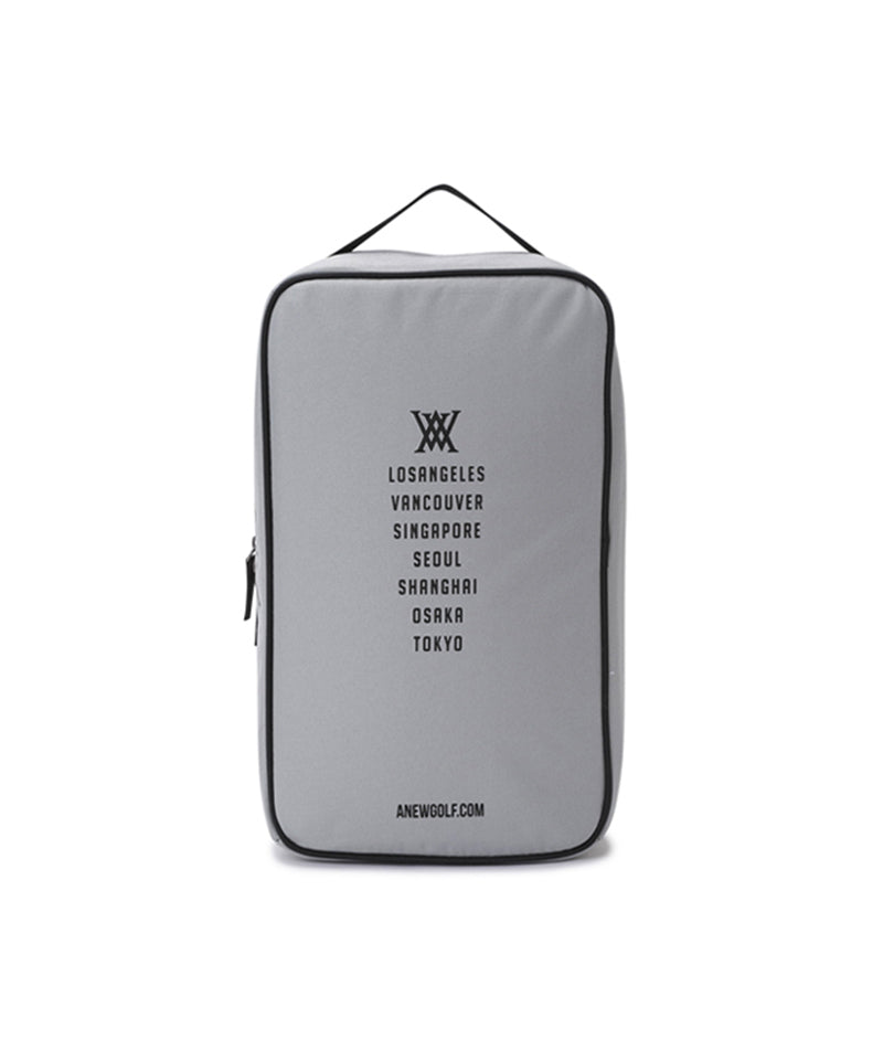 Double Logo Shoe Case - Gray