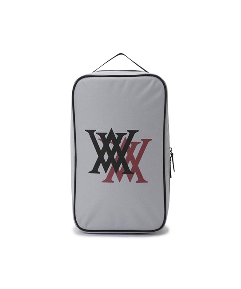 Double Logo Shoe Case - Gray