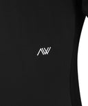 ANEW Golf Women's SM Textured Hybrid Short T-Shirt - Black