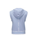 Women's Logo Point Hoodie Vest - Sky Blue