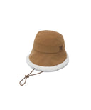 Women's Fur Bucket Hat - Camel