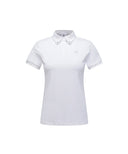 Women's Back Triangular Point Short T-Shirt - White